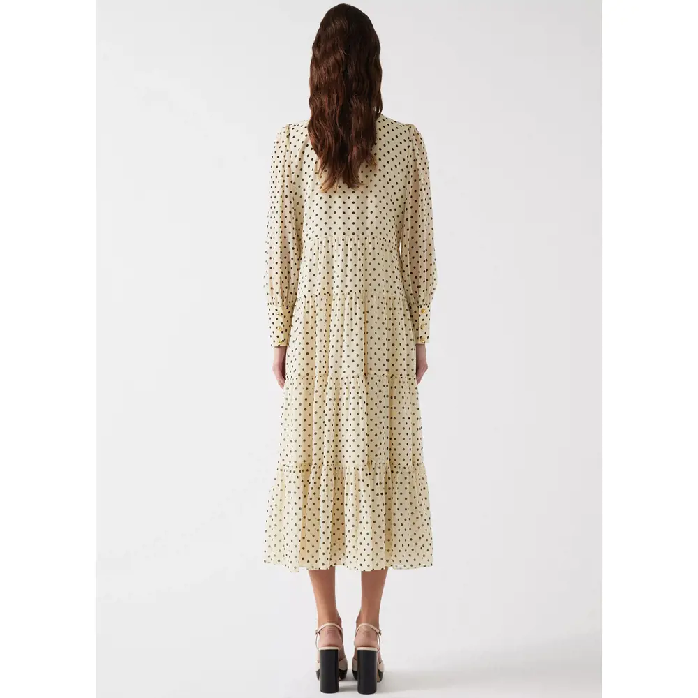 LK Bennett Polly Tie Neck Georgette Dress